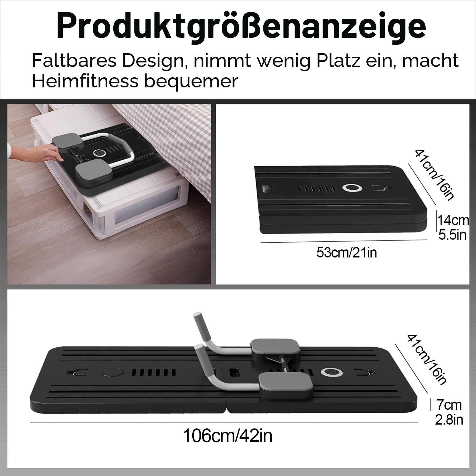 ExeractFit Upgraded Pilates Board, Pilates Reformer Set Bauchroller Board, Ab Roller Trainingsgerät Automatisches Rebound Bauchmuskeltrainer Mit Widerstandsband(Rosa ohne Griff)