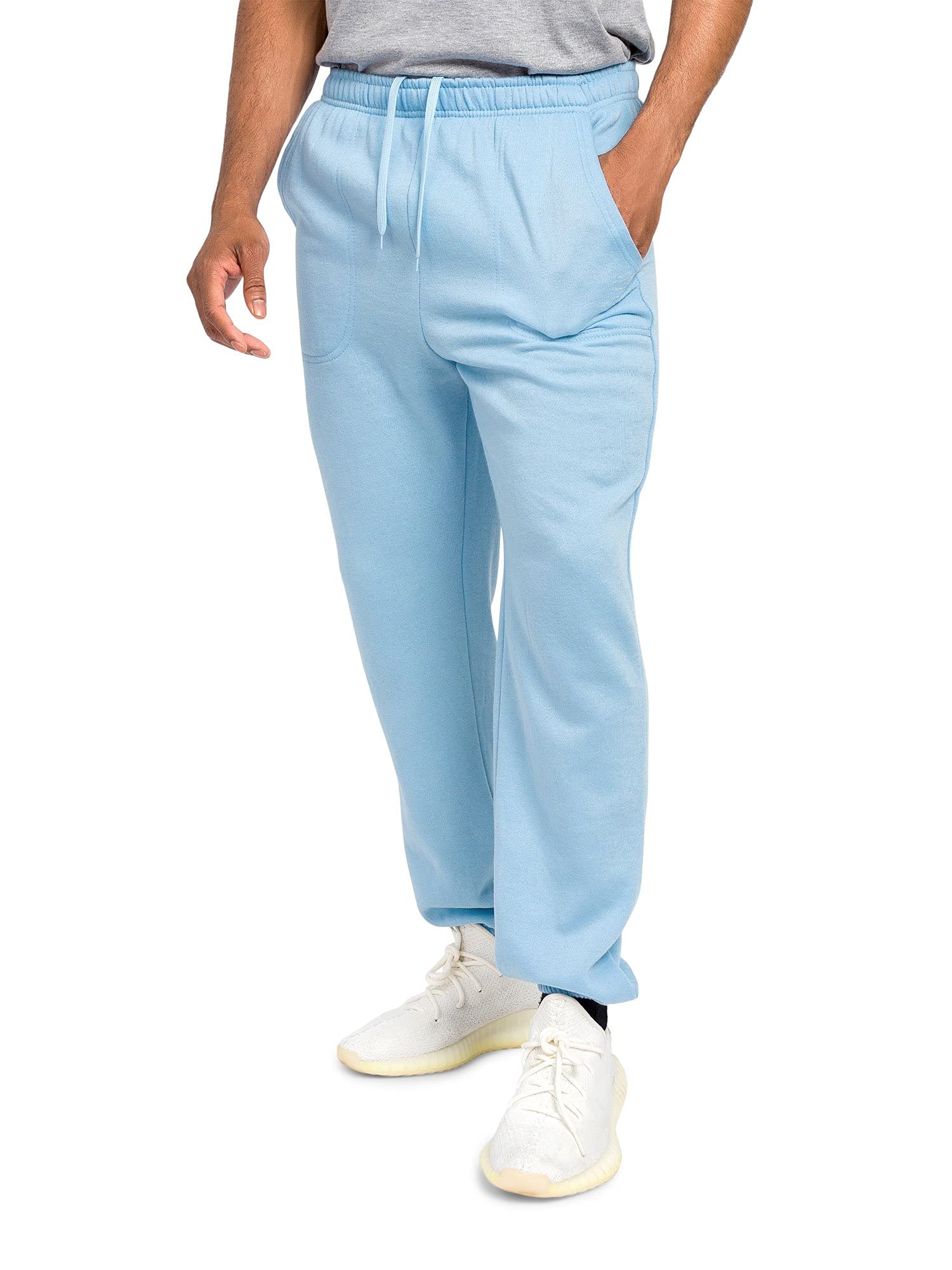 G-Style USA Men's Casual Lounge Fleece Sweatpants with Pockets FL78-GSTYLE - Sky Blue - X-Large