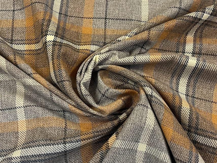 Tissu imitation laine à carreaux Corgi 5 m Grampian pour coudre sans gratter