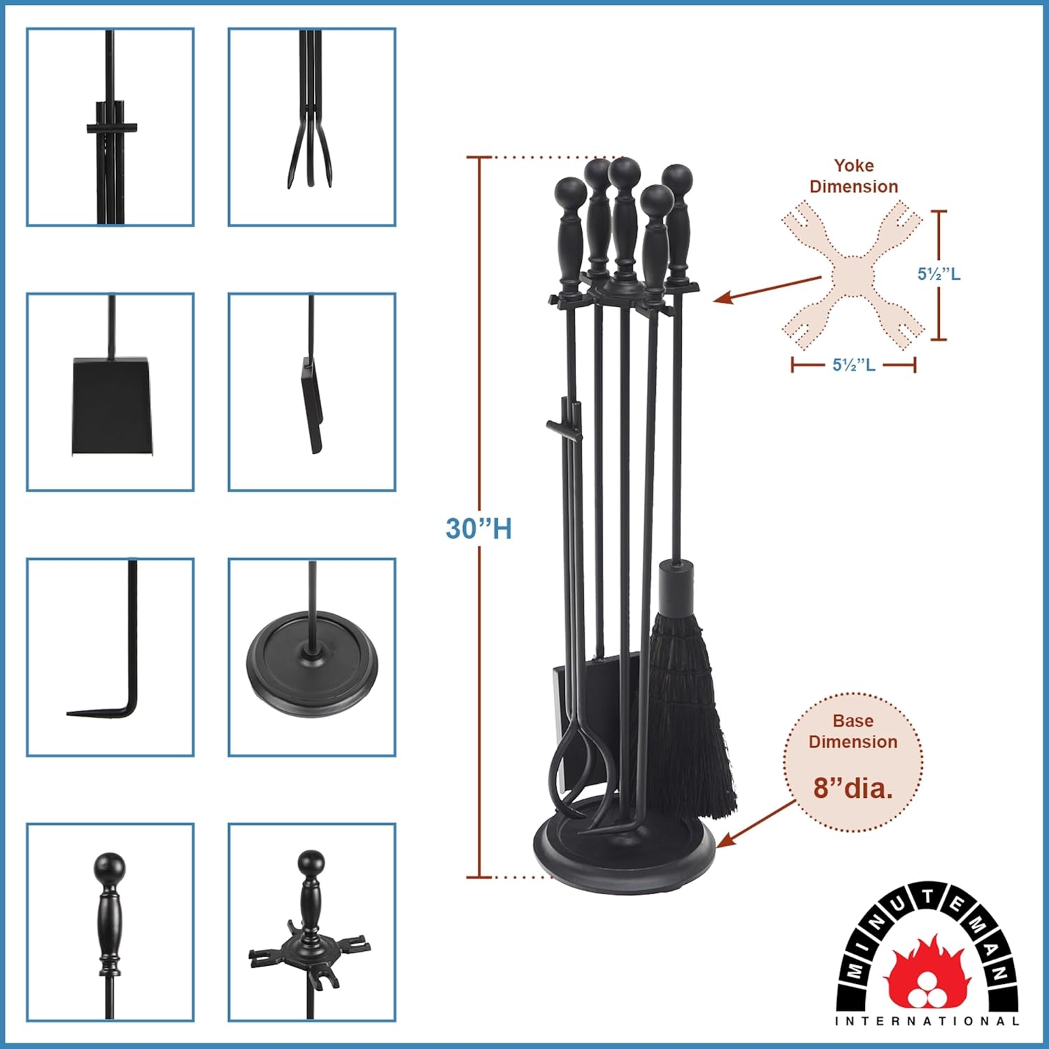 Minuteman International Black Chelmsford Tool Set