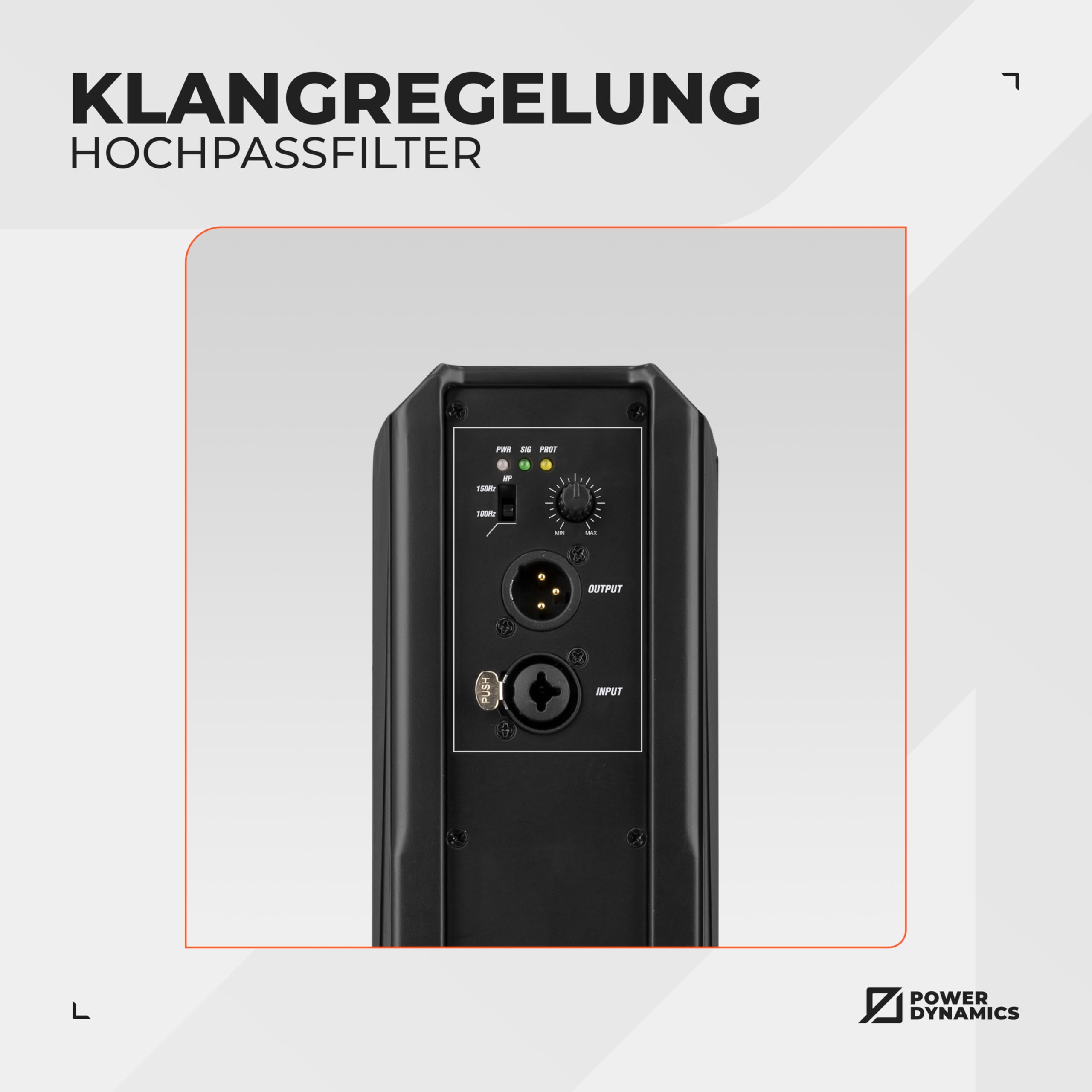 Power Dynamics PDCS403A PA Anlage – 260W Aktiv Lautsprecher – 4X 3 Tieftöner & 1" Neodym-Hochtöner – PA System mit Verstärker, DJ Lautsprecher, PA Lautsprecher Aktiv, Musikbox Groß – Schwarz