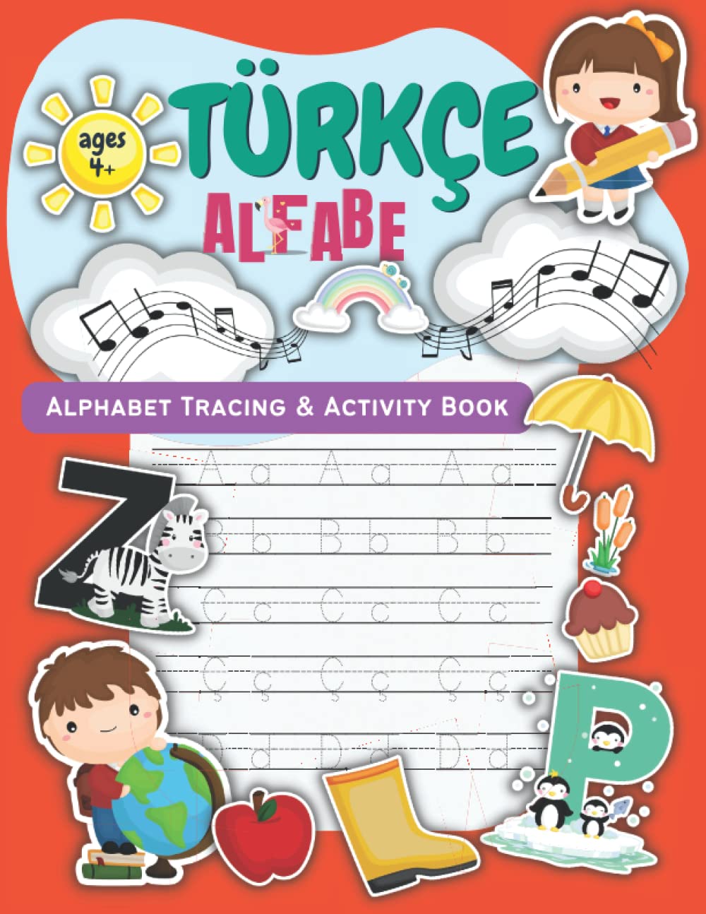 Alphabet Tracing & Activity Book: Alfabe