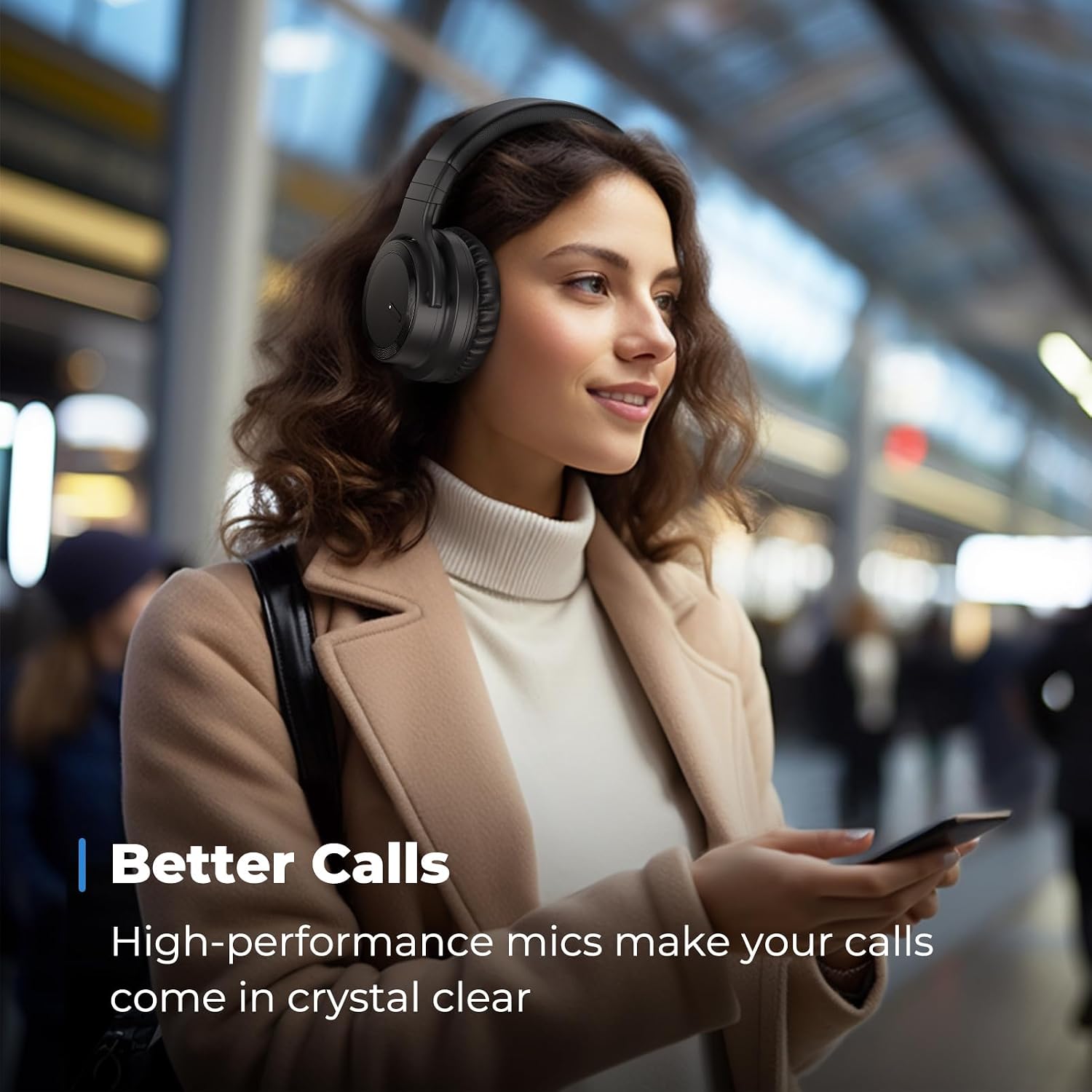 E7 Active Noise Cancelling Headphones Wireless Bluetooth Headphones with Rich Bass, Wireless Headphones with Clear Calls, Bluetooth 5.0, 30 Hours Playtime, Comfort Fit, Model 3 image 5