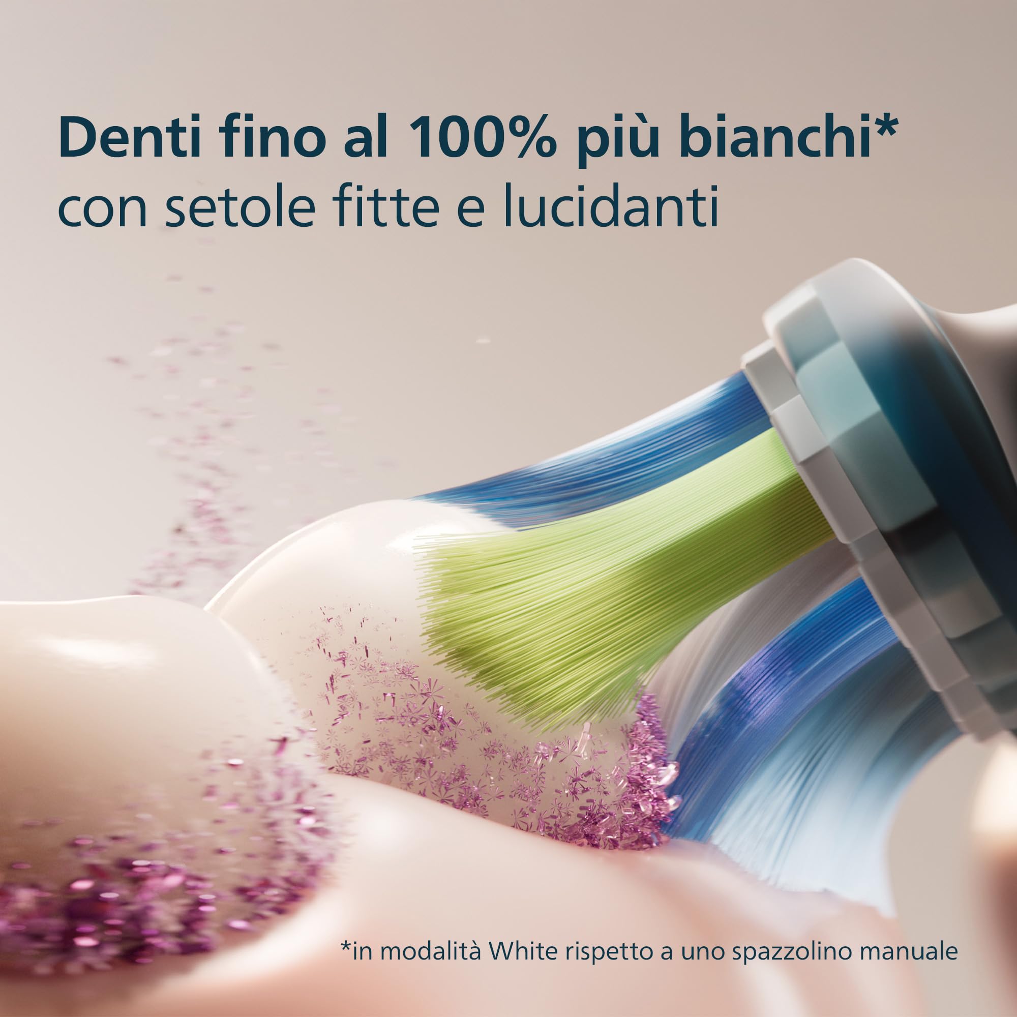 PHILIPS Sonicare C3 Premium Plaque Defence, testine di ricambio originali, nero, confezione da 2, HX9042/88, Nuovo, 2 Testine