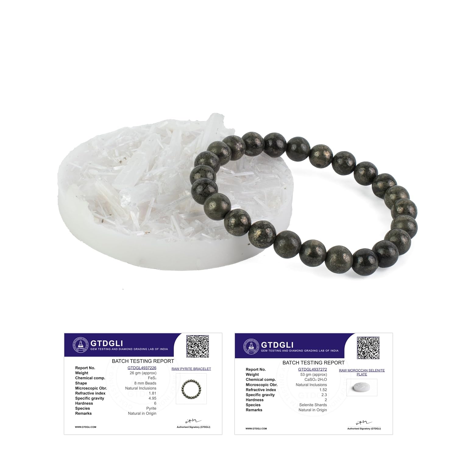 Astrotalk Raw Pyrite Bracelet | Stone of Wealth, Abundance & Protection | Pyrite Stone for Wealth, Prosperity & Good Luck...