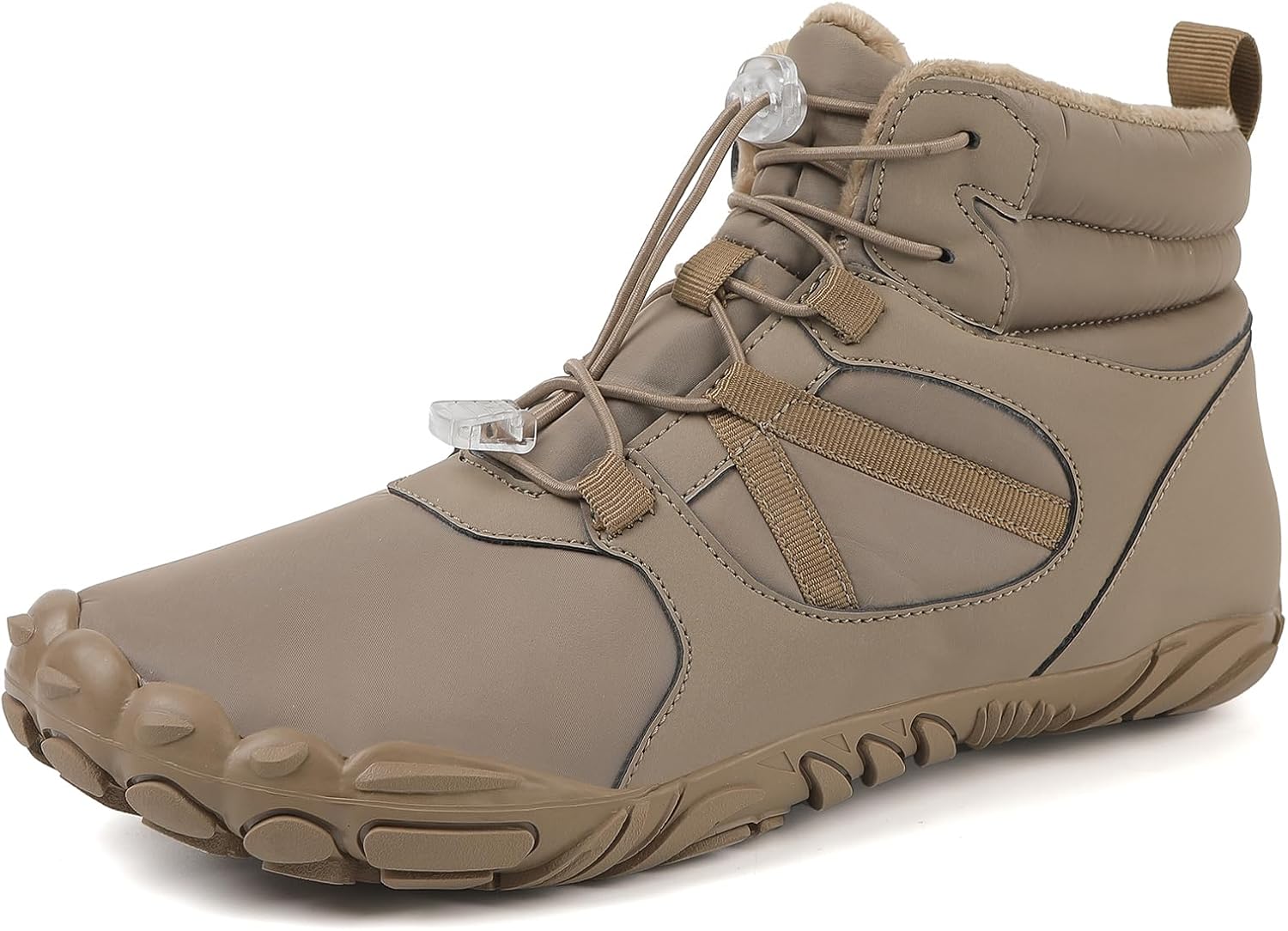 Unisex Mens Womens Barefoot Winter Hiking Snow Boots | Non-Slip Zero Drop Sole | Wide Toe Box | Warm Fur Lined
