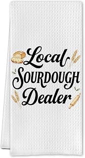 Funny Sourdough Gifts for Women Men,Sourdough Kitchen Towels for Baker Chef Cooking Lovers,Baking Bread Dish Hand Tea Towels for Kitchen,16X24 Inch