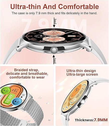 Miniatura 2 de LIGE Reloj inteligente para mujer, relojes inteligentes AMOLED de 1.43 pulgadas, más de 100 modos deportivos, rastreador de fitness, relojes