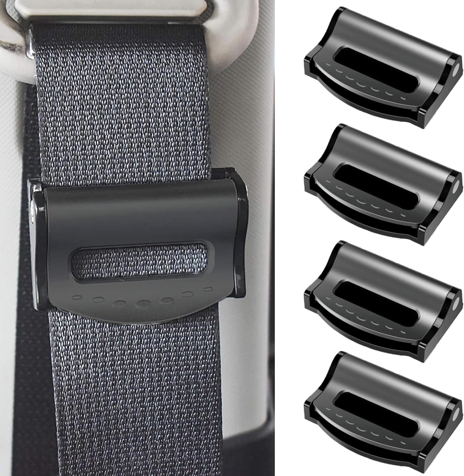 KEQKEV Car Seatbelt Adjuster Auto Seat Belt Clip Shoulder Neck Strap