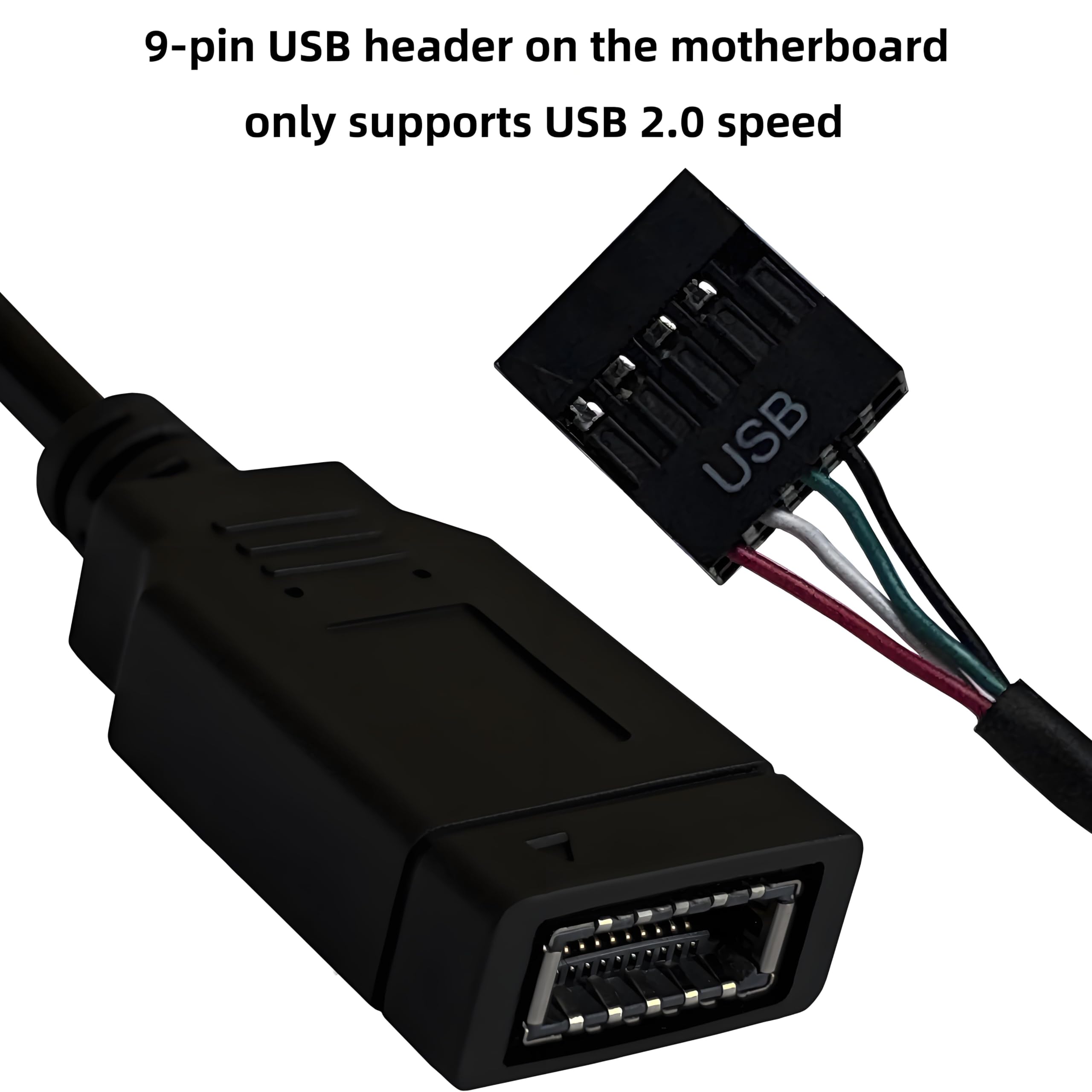 Płyta główna USB 2.0 na USB C 3.2 Gen 1 adapter nagłówka (pojedyncza głowica)
