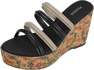 Mochi Women's Wedge Heeled Slip-On Sandals