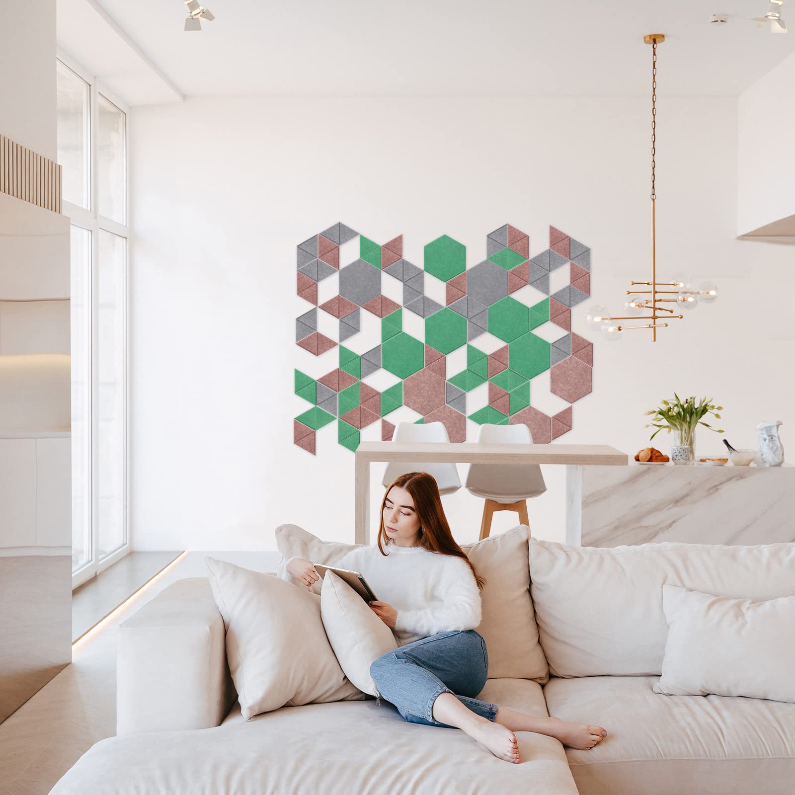 Snapklik.com : JBER Triangle Acoustic Panels Beveled Edge Sound Proof ...