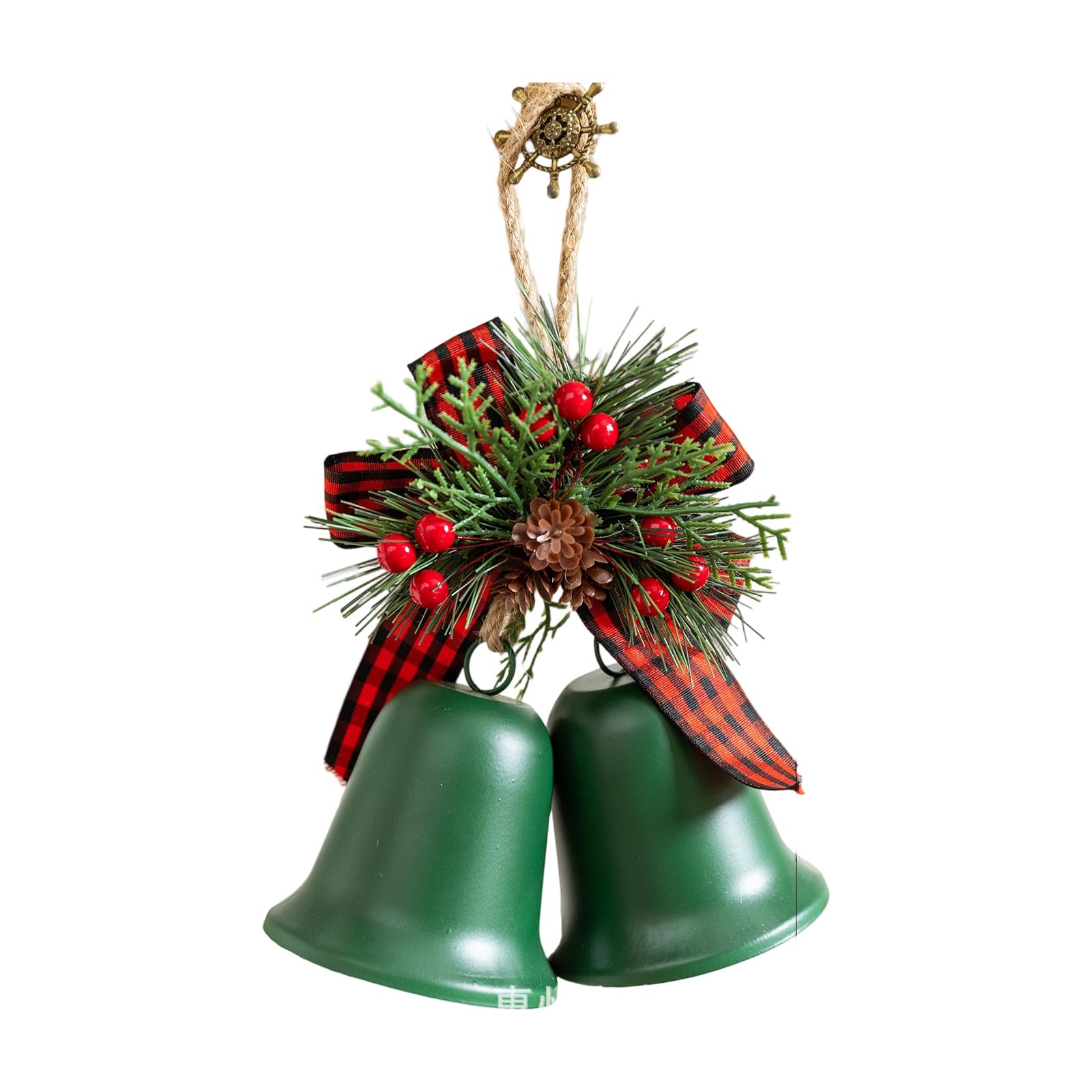 Elegant Traditional Fashion Holiday Carillons 2 Pack with Inherent Charm Suitable for House Upgrades and Annual Festivities Metal Blend Christmas Bells