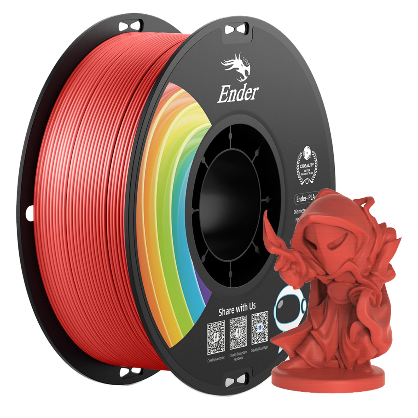 Creality PLA Plus 3D Printer Filament - Multicolor 1KG -10