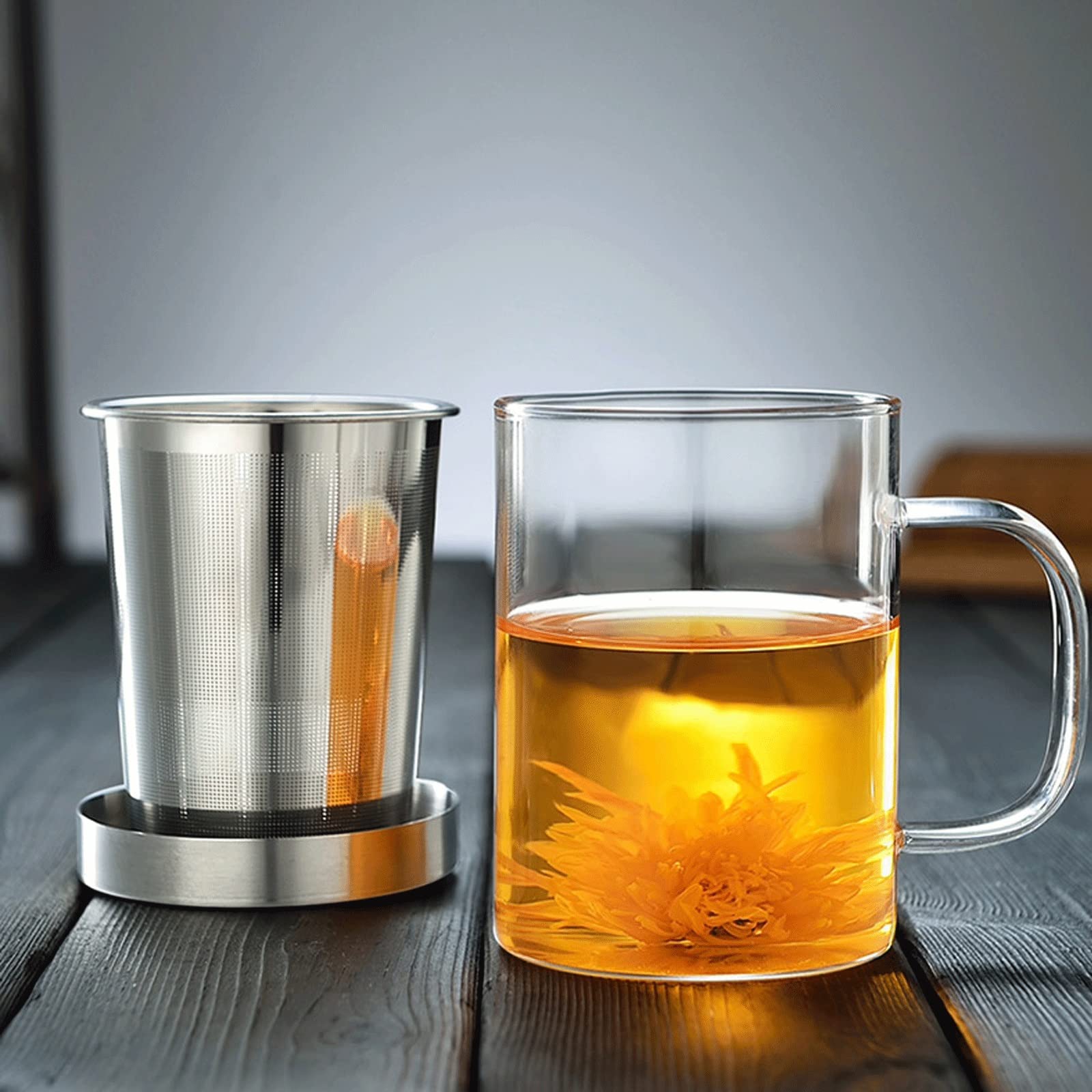 Colino da tè in vetro, colino da tè, resistente al calore, regalo perfetto per gli amanti del tè, accessori da cucina