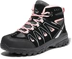 NORTIV 8 Bottes de randonnée imperméables pour femmes Sentier de randonnée Chaussures de randonnée