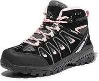 NORTIV 8 Women's Waterproof Hiking Boots - Lightweight Breathable Trekking Shoes for Camping Trails