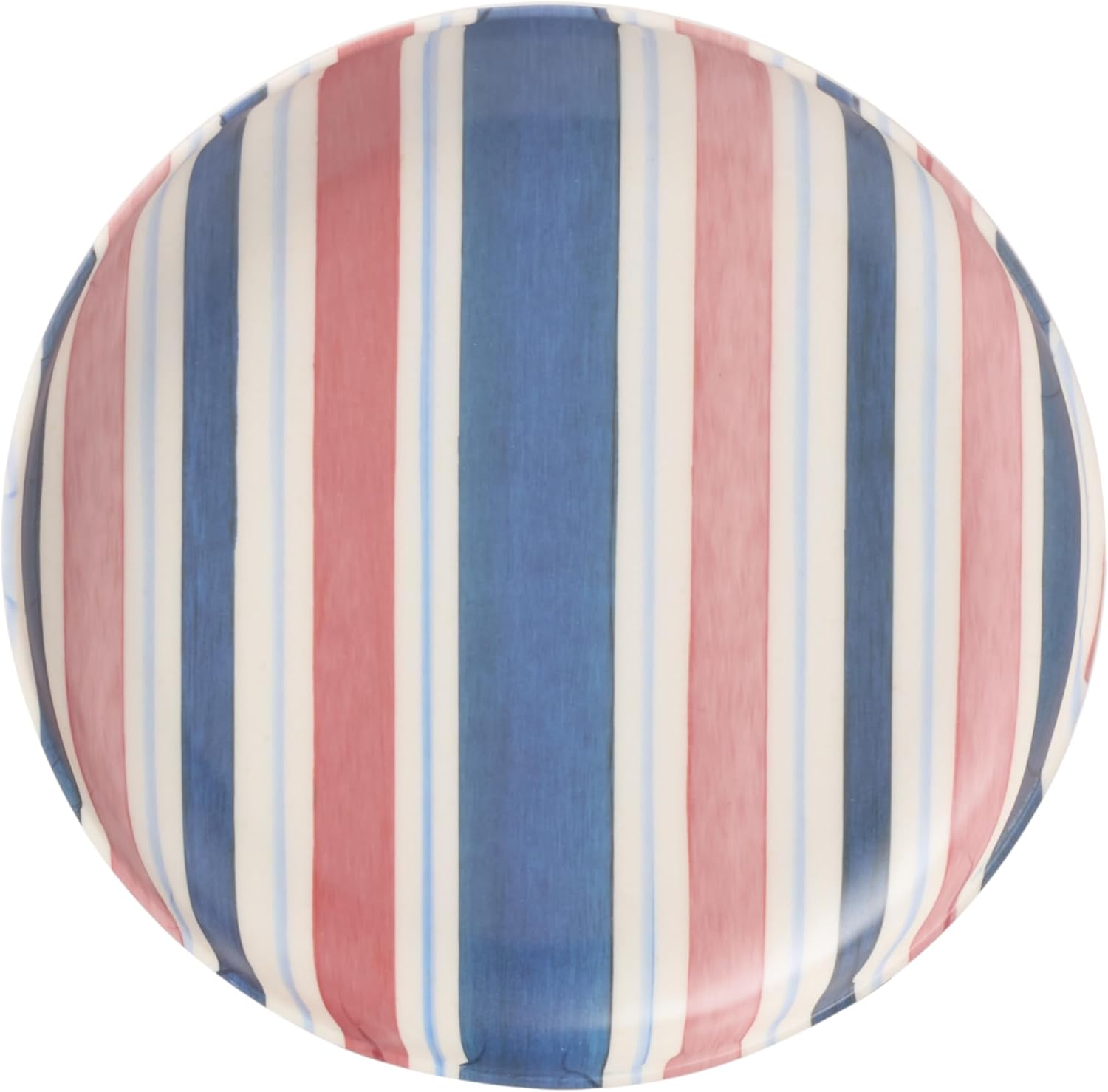 Oneida Dinnerware Sets, 24 Seven Melamine Stripe 12-Piece Dinnerware Set, Set for 4, Service For 4, Melamine Material, Dishwasher Safe, Plates And Bowls, Dinner Dishes, Kitchen (Stripe, 12 Piece)