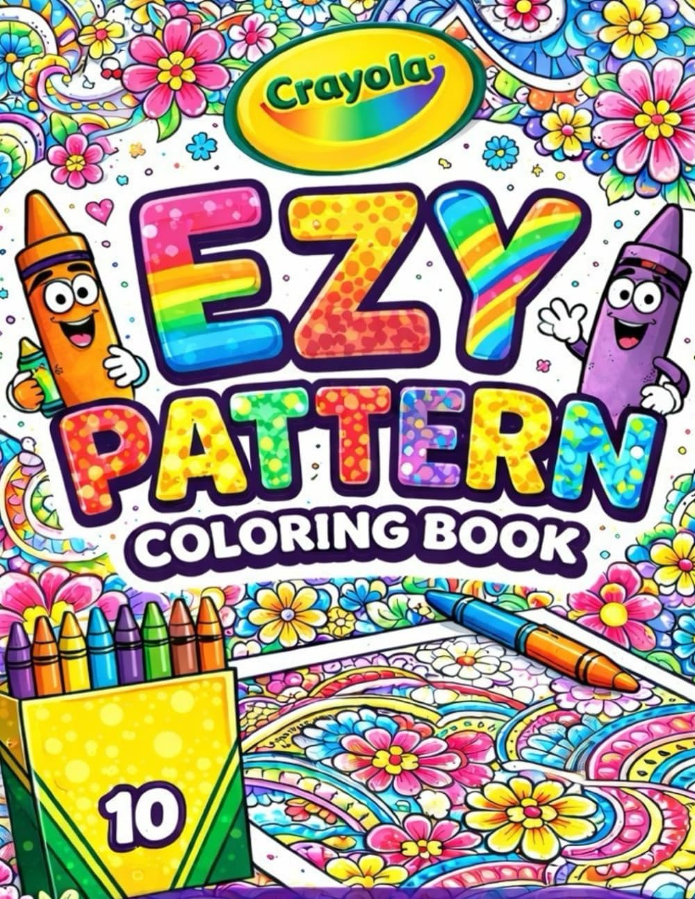 EZY pattern coloring book: Calming and Unique Coloring Book for Adults and Kids of All Ages for Relaxation, Mindfulness, and Creativity