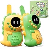 Topsolid Kids Toys Walkie Talkies for Kids 2 Pack, Dinosaur Walkie Talkie with Flashlight, 1000FT Range for Boys Girls Ages 3-12, Outdoor Camping Hiking Gift.