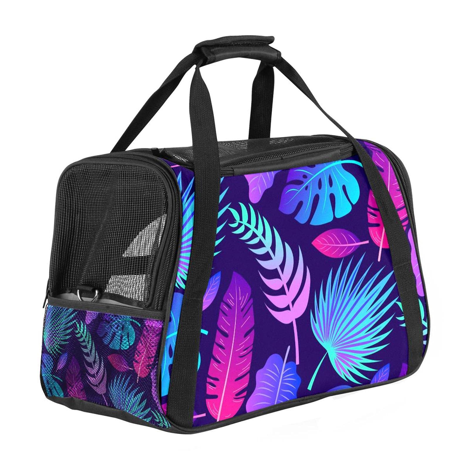 Sac de transport pour chat et chien - Modèle avion imprimé tropical