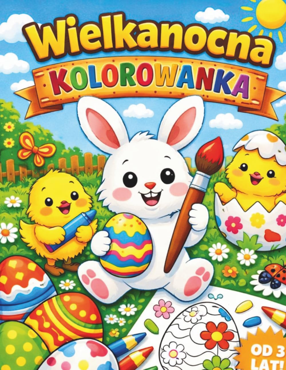 Wielkanocna Kolorowanka: Świąteczna zabawa z uroczymi zwierzątkami i wielkanocnymi motywami