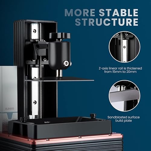 Miniatura 5 de ELEGOO - Impresora 3D Mars 4 DLP, impresora 3D de resina de escritorio con impresión ultra silenciosa, más de 20 000 horas de vida útil, impresión