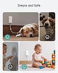 Couvercle de sortie Extension cordon court 3ft, NUTICT Flat Plug bande de puissance avec 8 Sorties & 3 USB-C & 1 USB-A Port, 13A/1625W, 1440J Protecteur de surpression, intérieur 3 Plug mural plat pour les espaces serrés, blanc