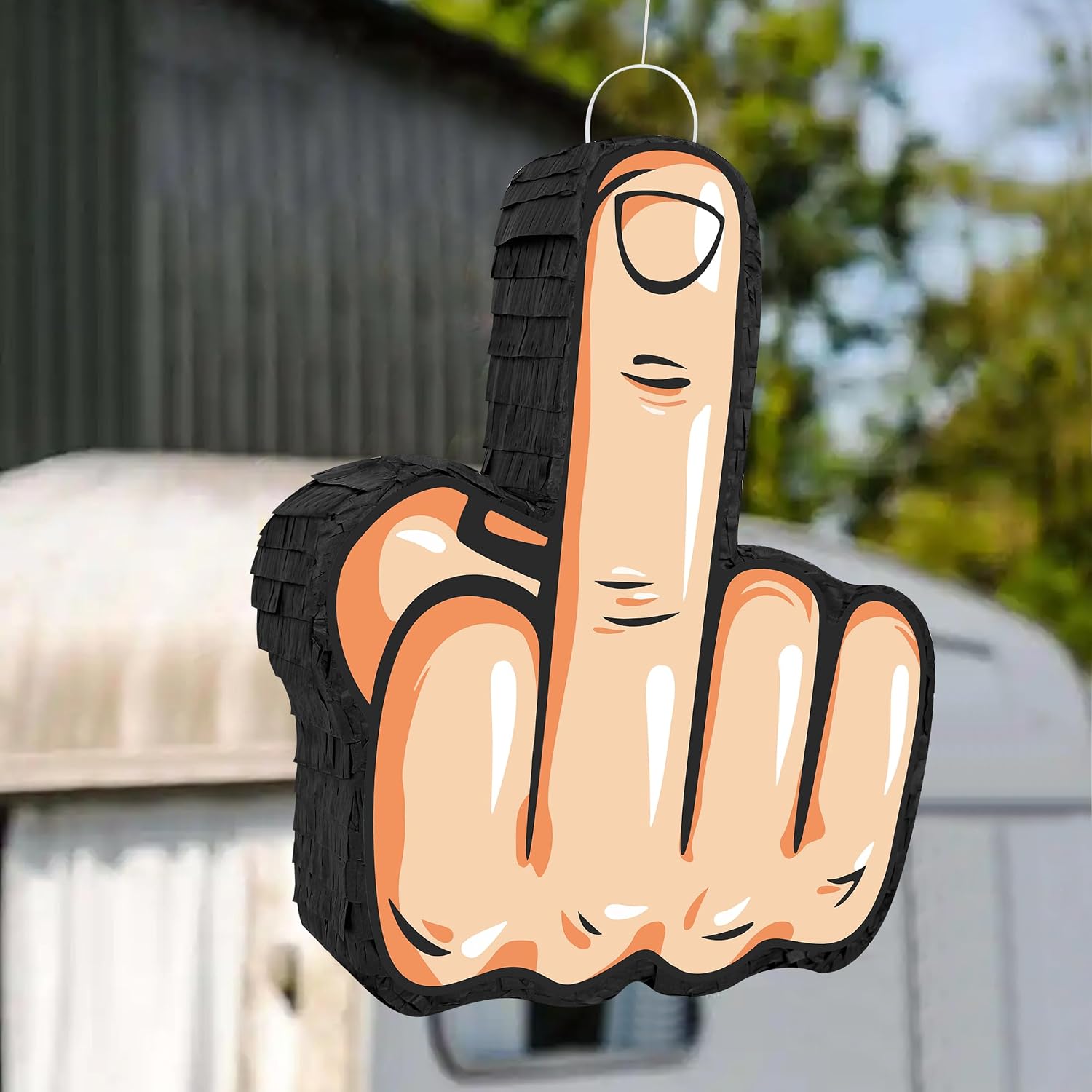 Middle Finger Pinata, Funny Piñata Mexican Pinatas for Birthday Party 30th 40th 50th 60th Middle Finger Adult New Year Party Favors Funny Gifts Decorations