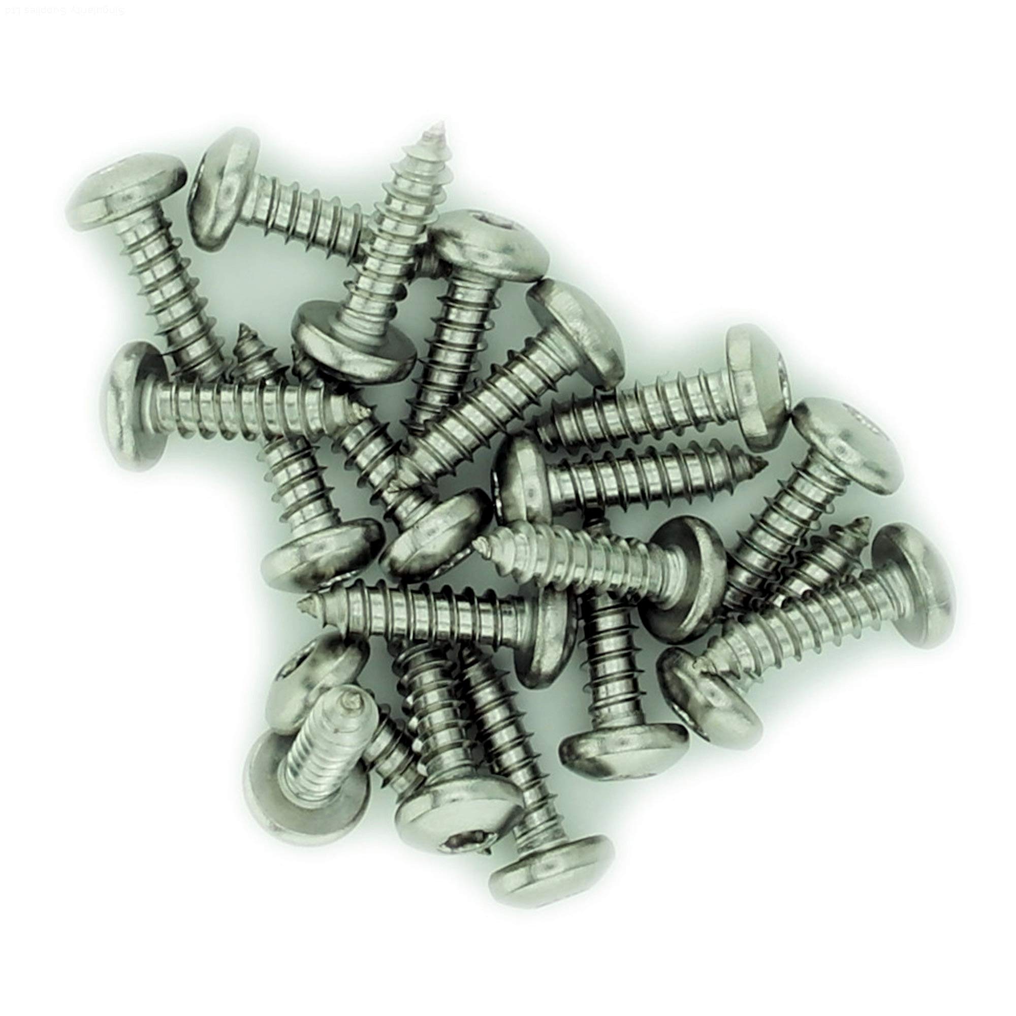 Singularity Supplies No.12 X 1.25 (5.5Mm X 32Mm) Tx Pan Self-Tapping Screw - Stainless Steel (A2) (Pack Of 20)