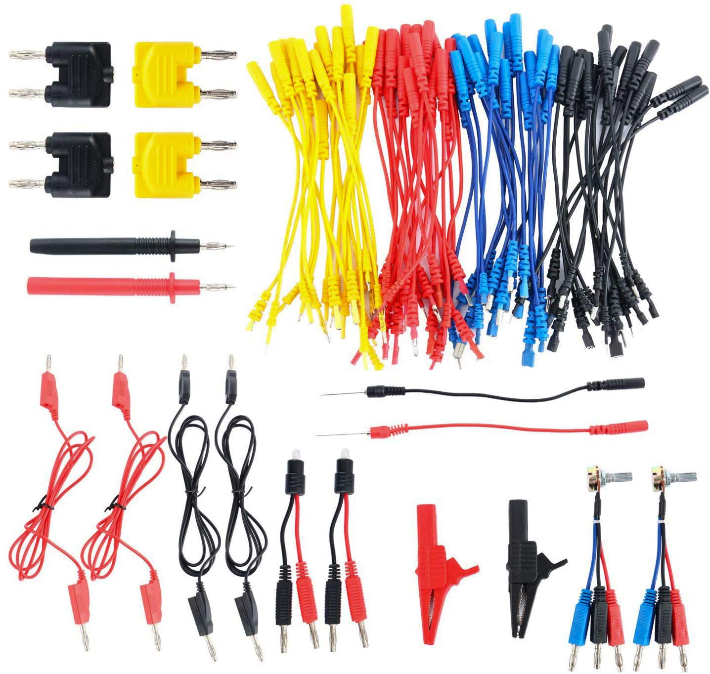 Automotive Circuit Test Leads Kit Multi Function Electrical Testers Diagnostic Tools Wire Connectors Adapter Cables with Carrying Case