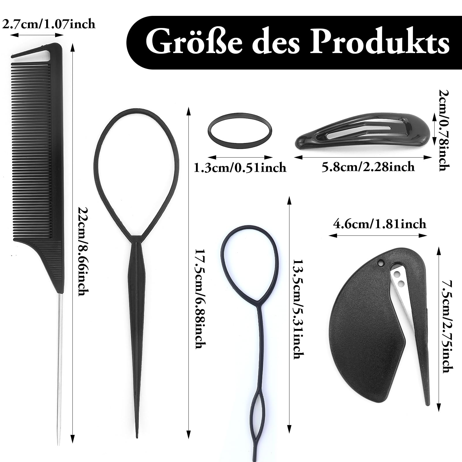 2000 Elastici Per Capelli Trasparenti E Colorati – Mini Gommini Per Trecce E Treccine – CBase