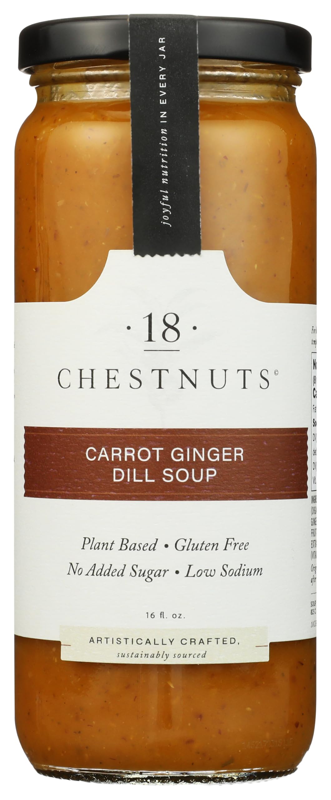 18 Chestnuts, Soup Carrot Ginger Dill, 16 Ounce