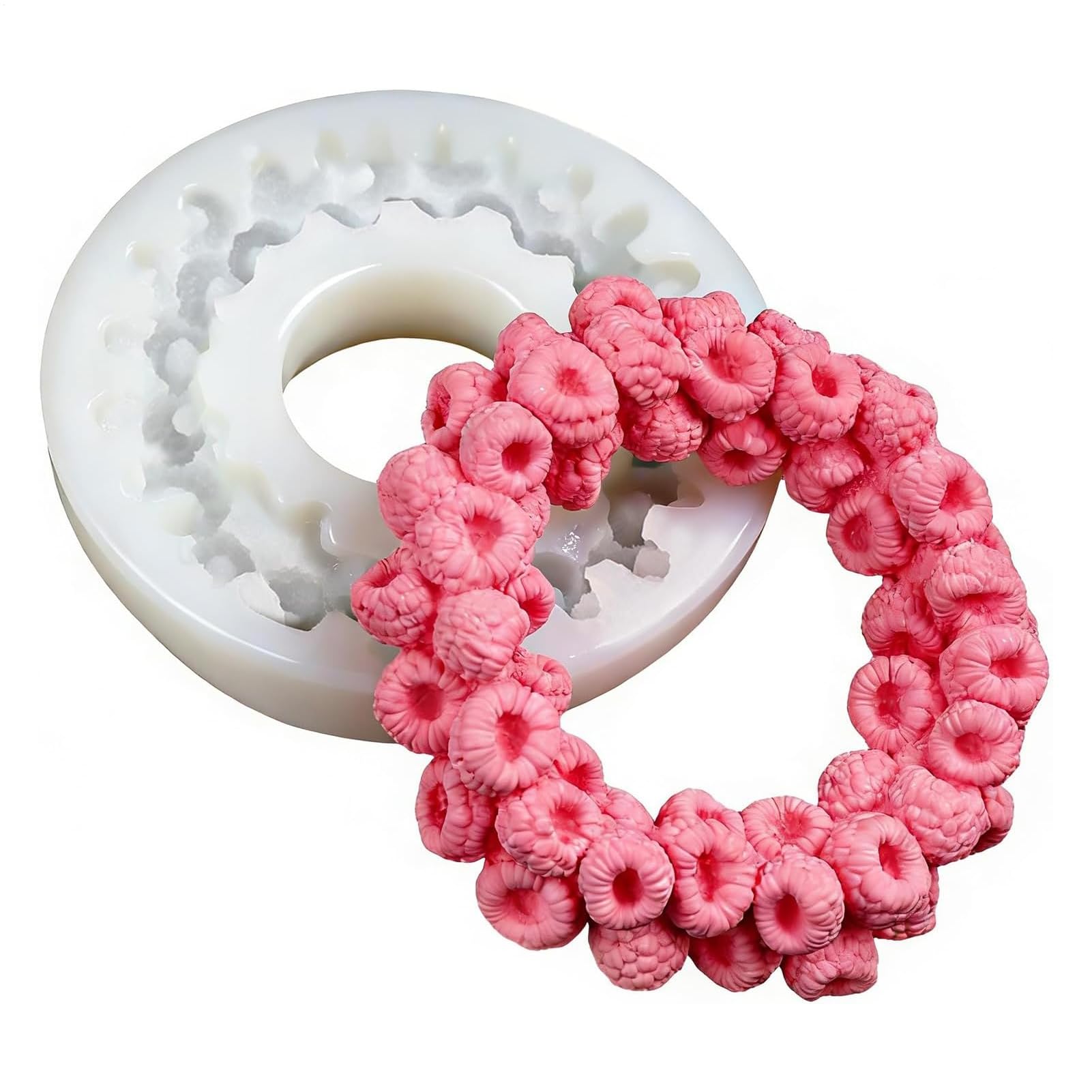Molde de silicona para frutas evita roturas en dulces y pasteles