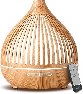 Cozary Diffusore di Oli Essenziali, 400ml Diffusore di Aromi Umidificatore Ambiente...