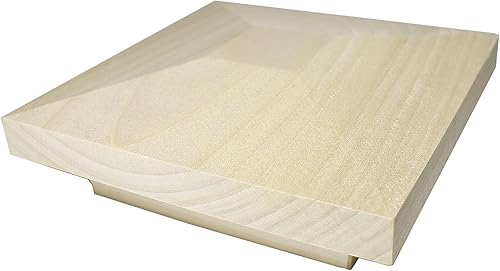 935 - Tapa de Newel Peak Flat Peak - para usar con postes de Newel de 3 12 pulgadas (álamo)