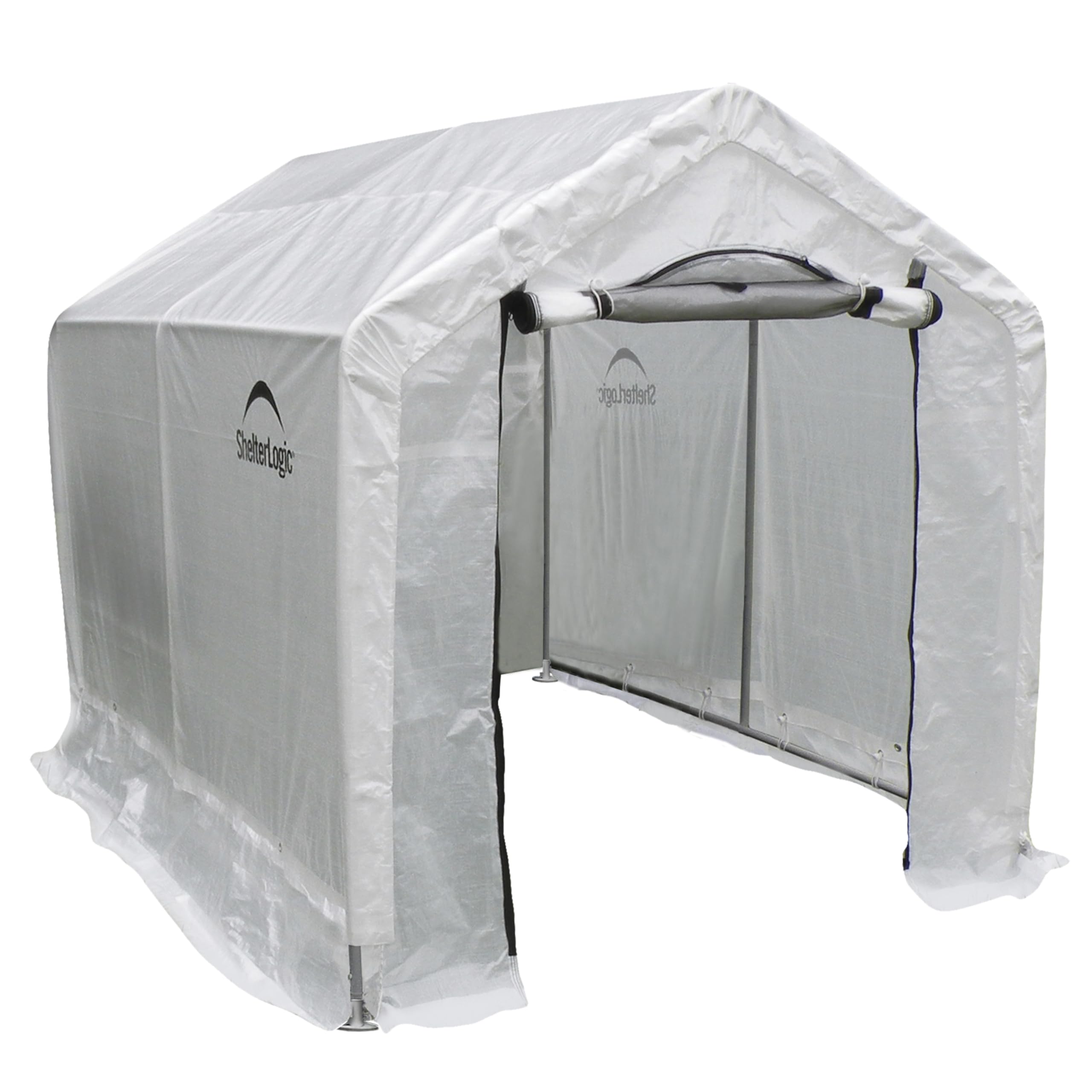 ShelterLogic 6 x 8 x 6-Foot GrowIT Peak Roof Backyard Greenhouse, 6' x 8' x 6', Translucent