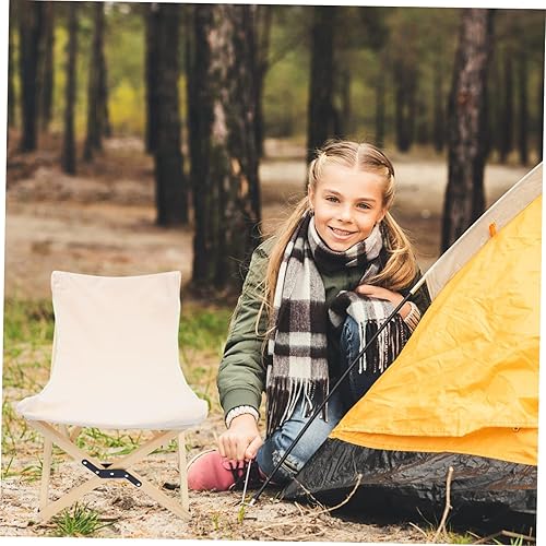 Miniatura 2 de BESPORTBLE Mesa de rollo de huevo, silla plegable portátil, sillas plegables para exteriores, taburete de picnic, silla plegable, silla portátil,