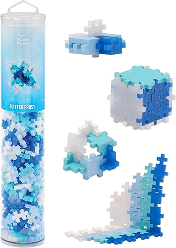 Miniatura 18 de Plus Plus Bloques de construcción entrelazados de 240 piezas para niños, juguetes de conexión de extremo abierto, mini manipulativos Stem Bin