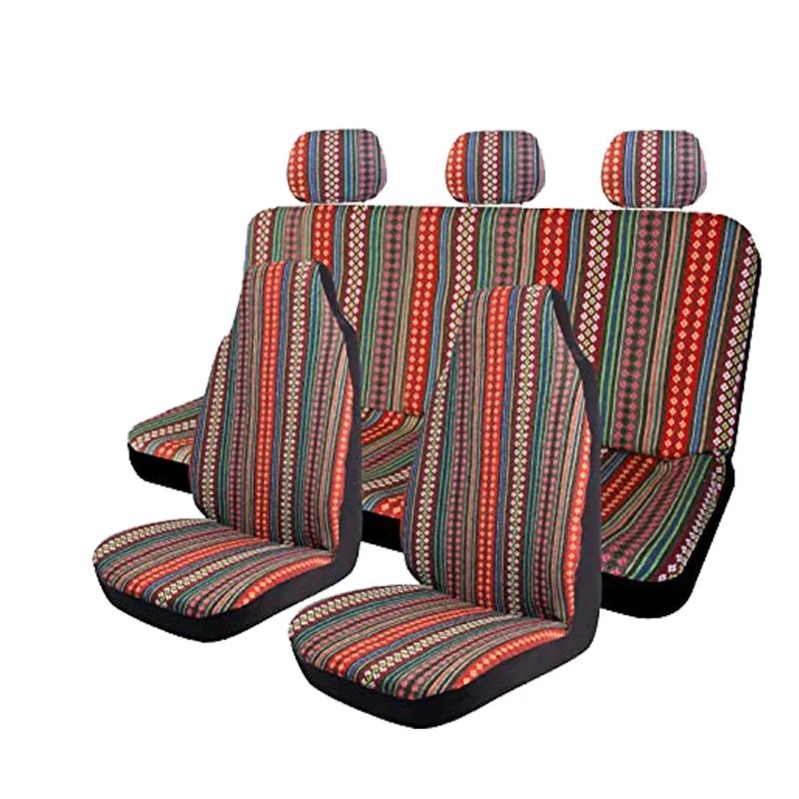Set coprisedili per auto Set Coprisedili Per Auto, Set Di Coperte Per Sella Tessuto Universale Adatto Alla Maggior Parte Dei Seggiolini Protezione Coprivolante Coprisedili per auto