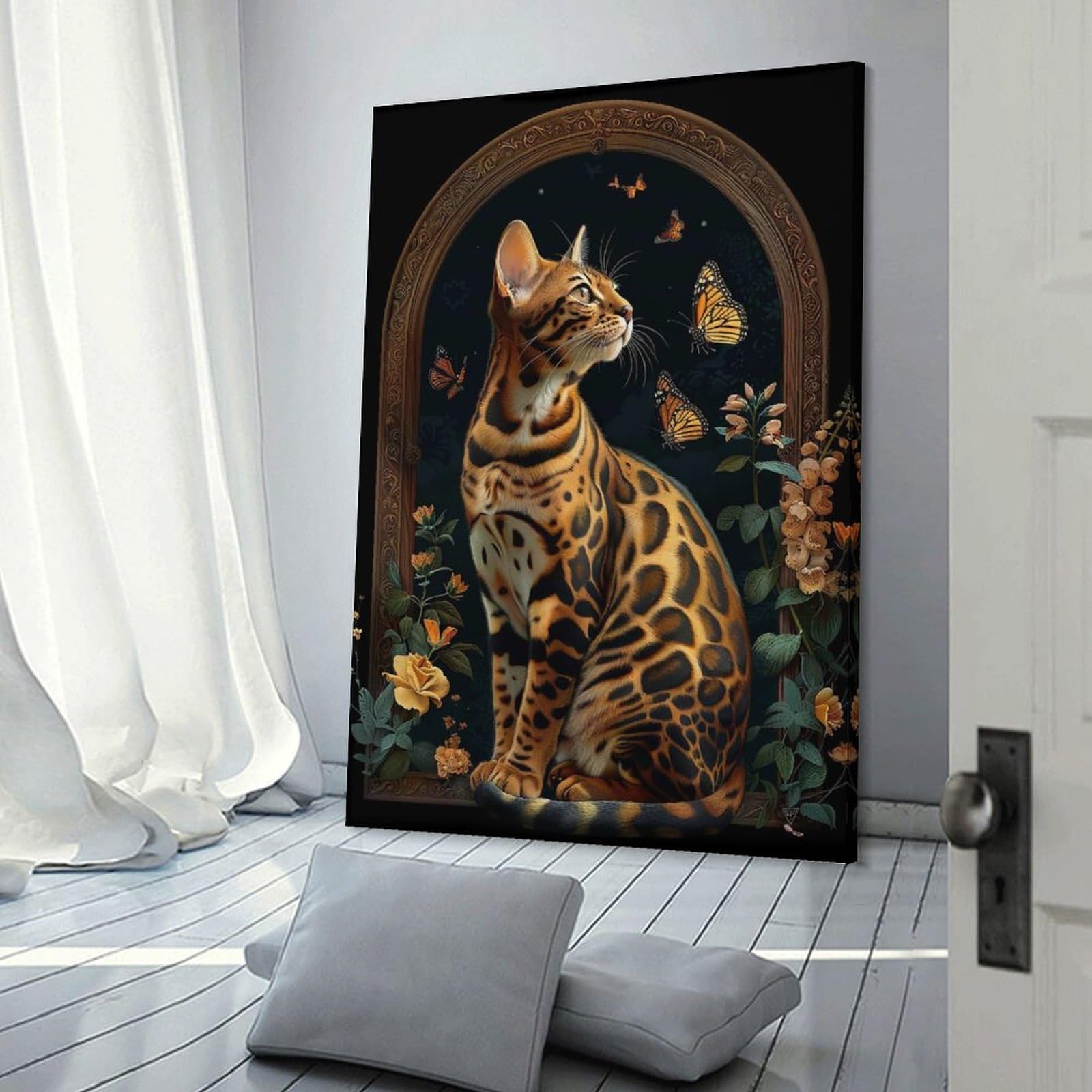 Junmoney Canvas Wall Decor Bengal, 20x30inch(50x75cm), for Flats, Guest Rooms Or Compact Rooms, Wall Decor with Flexible Room Appeal