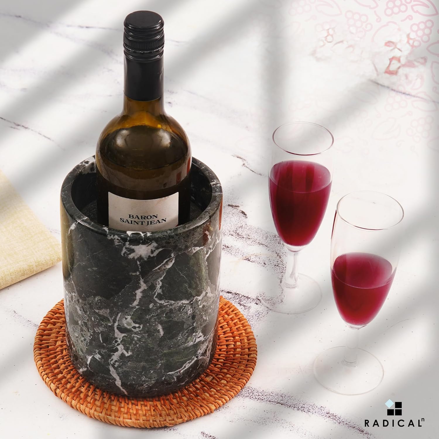 ✨新品✨RADICALn 大理石ワインクーラー ホワイト6.5インチ Amazon | Radicaln 大理石ワインクーラー ホワイト 6.5インチ