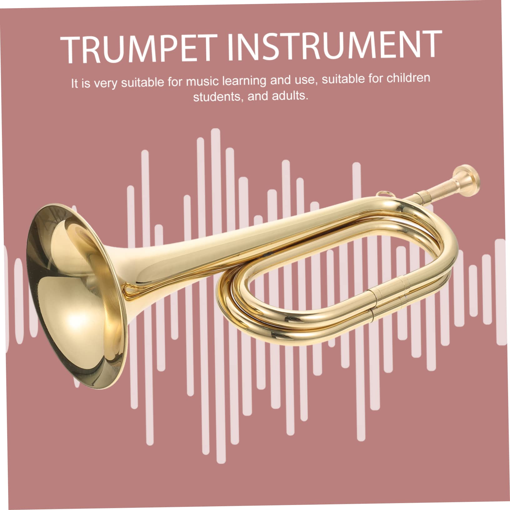 ERINGOGO Tromba Di Rame Dorata Per Principianti Tromba Di Cavalleria Leggera e Portatile Strumento Musicale a Fiato Per Banda Scolastica e Orchestra
