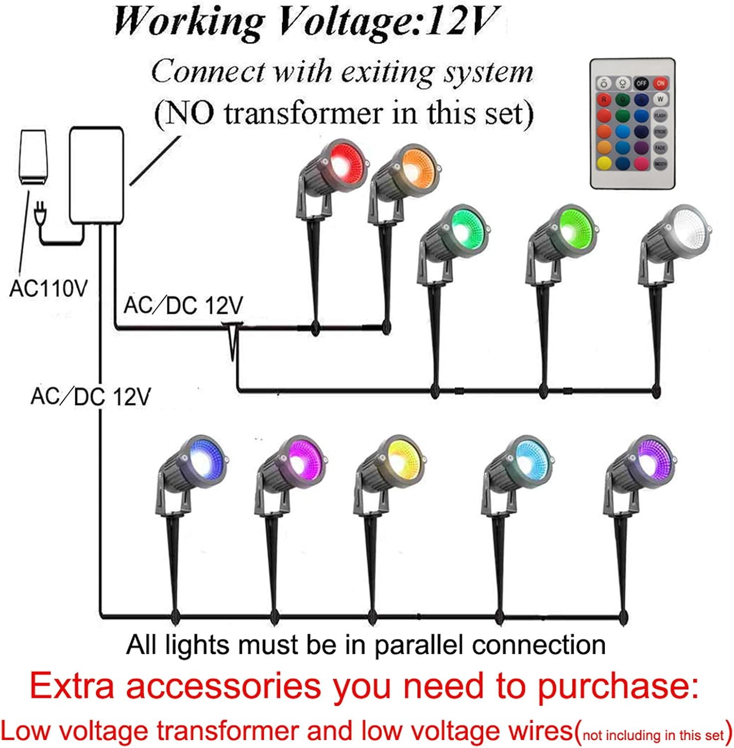 70% оƒƒ Dіѕсоunt AHSELLUS LED Landscape Lights Low Voltage Outdoor Landscape Lighting Color Changing RGB 5W 12V IP66 Waterproof Spotlight Remote Control for Garden Pathway Christmas Decorative Lighting (10 Pack) Exсluѕіvе AHSELLUS LED Landscape Lights Low Voltage Outdoor Landscape Lighting Color Changing RGB 5W 12V IP66 Waterproof Spotlight Remote Control for Garden Pathway Christmas Decorative Lighting (10 Pack)