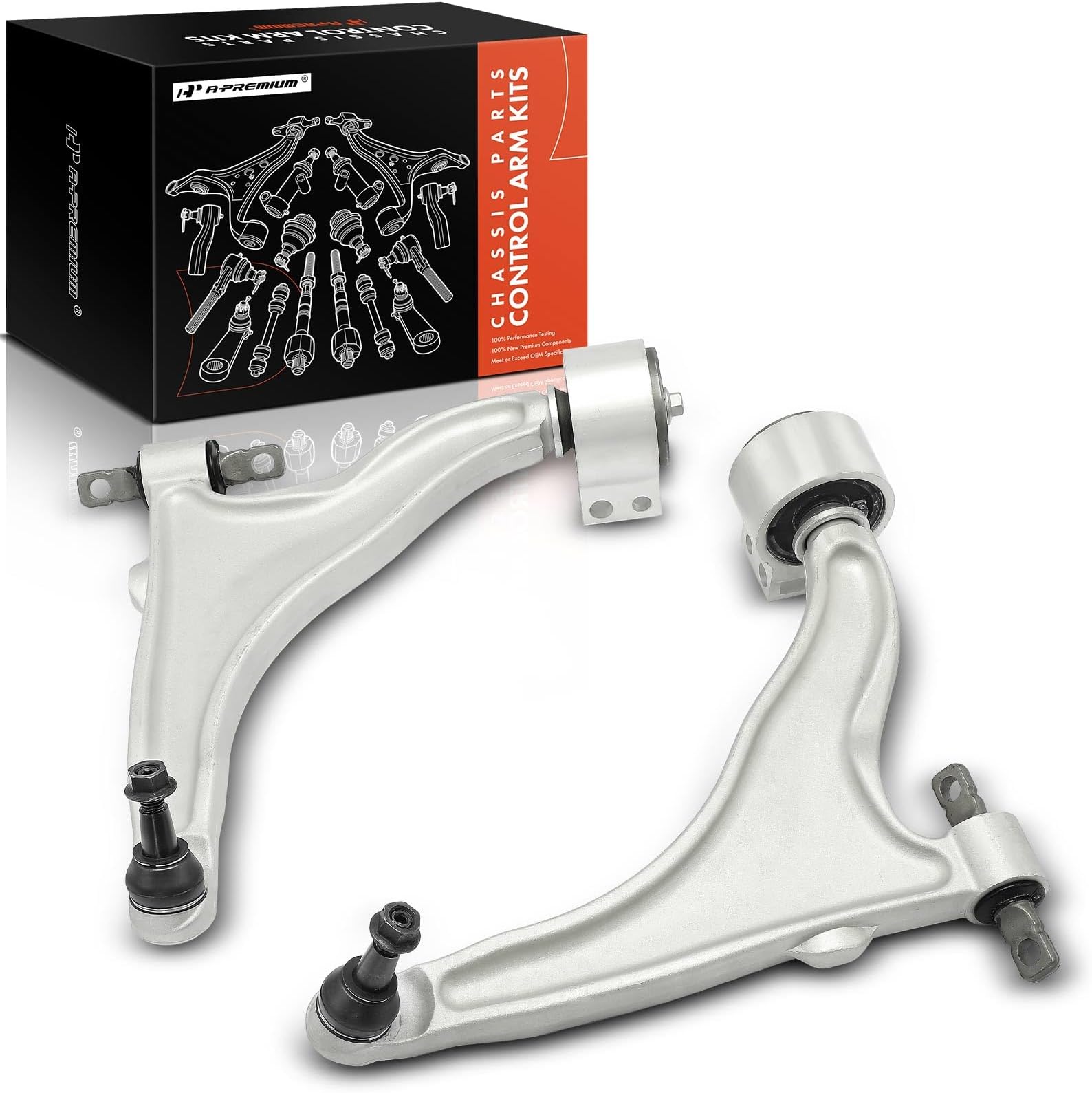 A-Premium 2 x Front Lower Control Arm with Ball Joint & Bushing, Compatible with Cadillac SRX 2010-2016