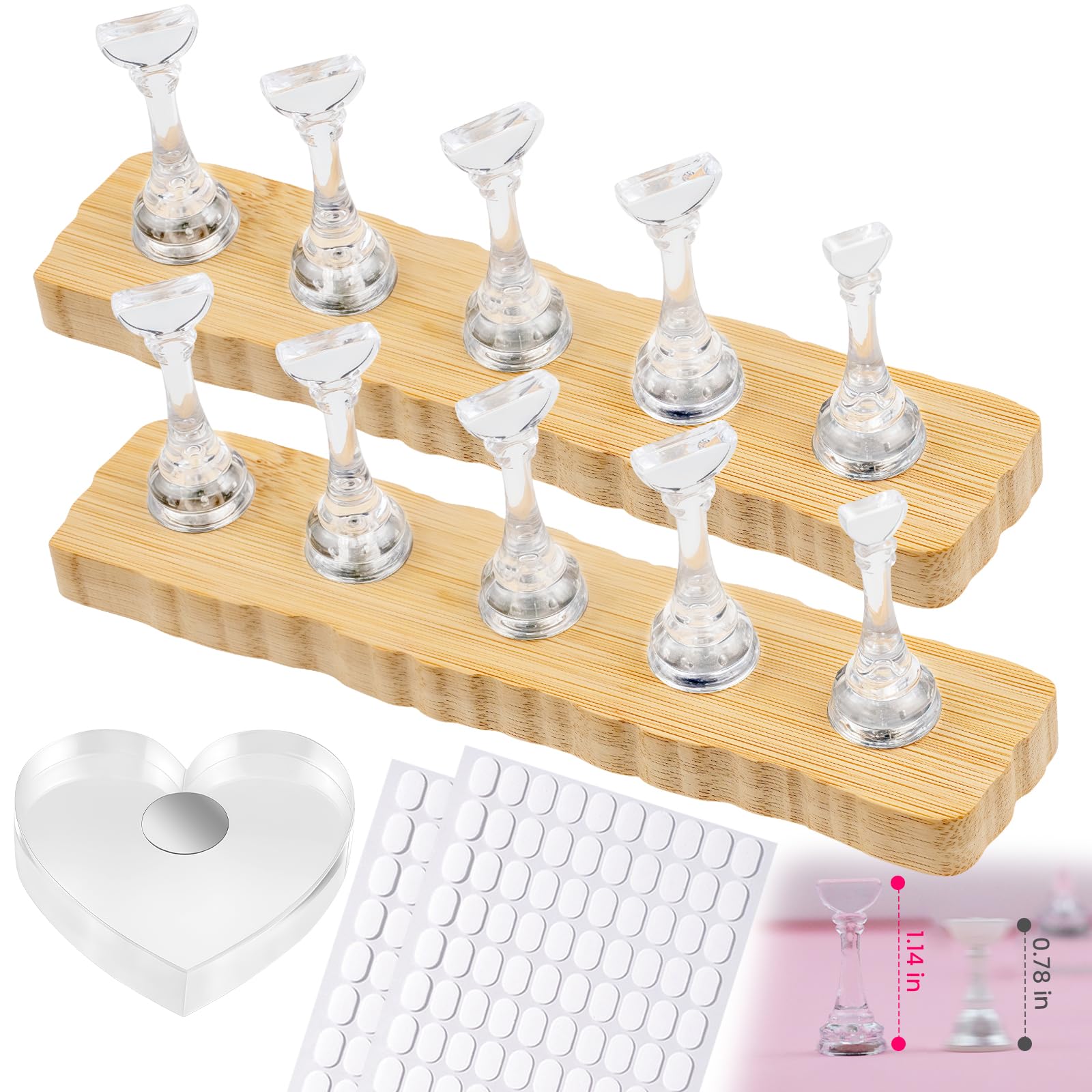 Press On Nail Stand - Display & Practice Your Art -19 Press On Nail Stand - Display & Practice Your Art -19