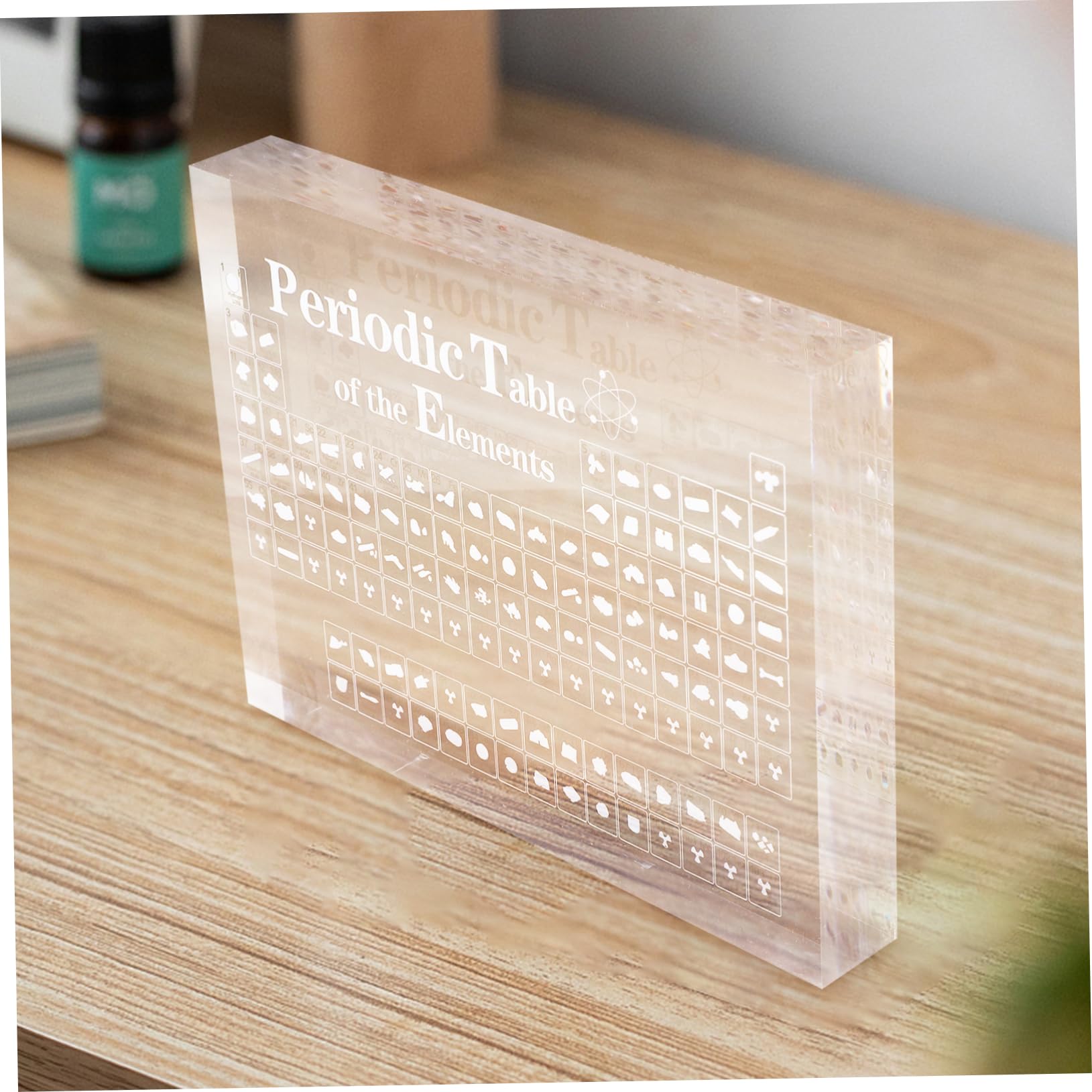 Transparentes Periodensystem Dekor aus Acryl für Bibliotheken und Büros