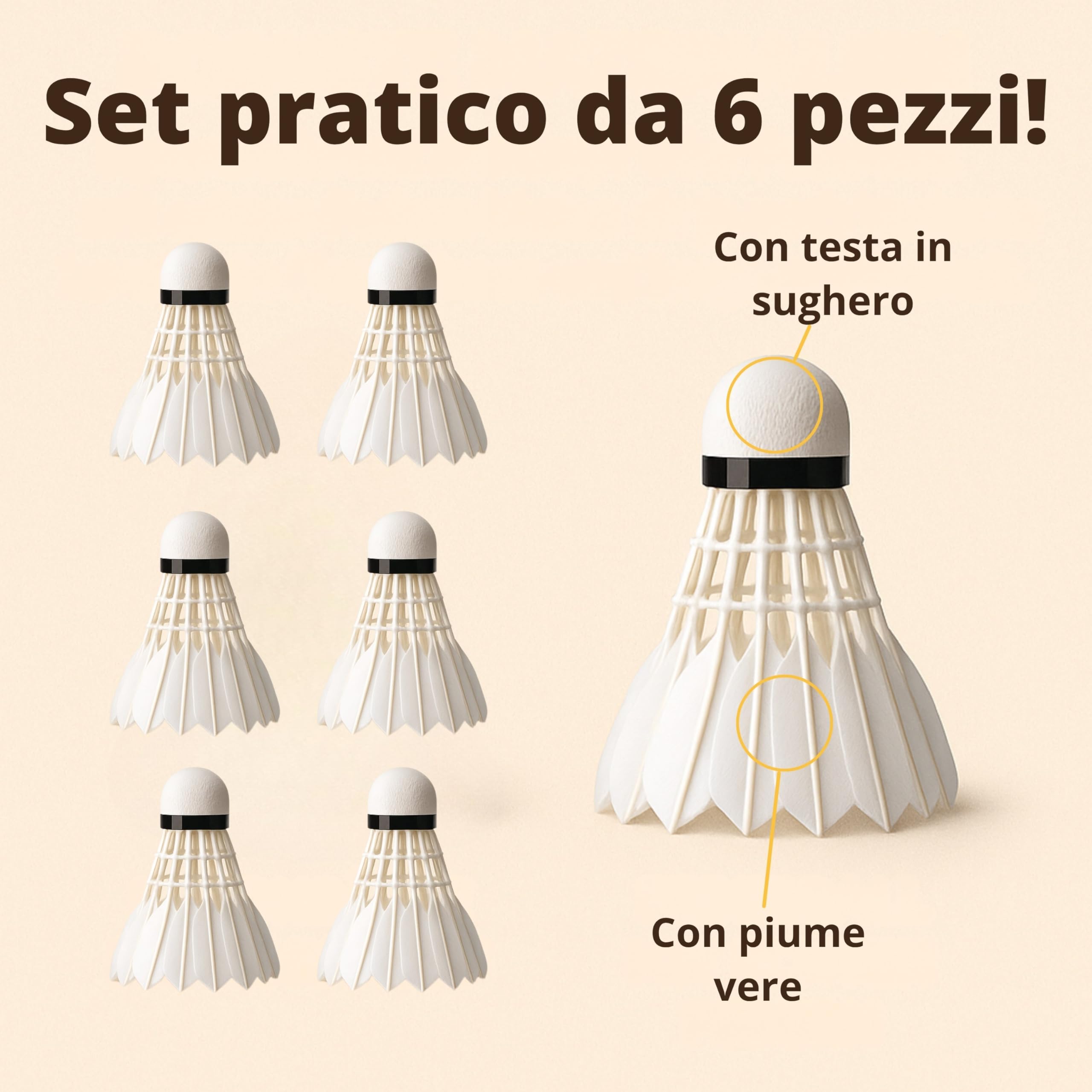 Best Sport 2059816 - Set di 6 palline da tennis da tavolo