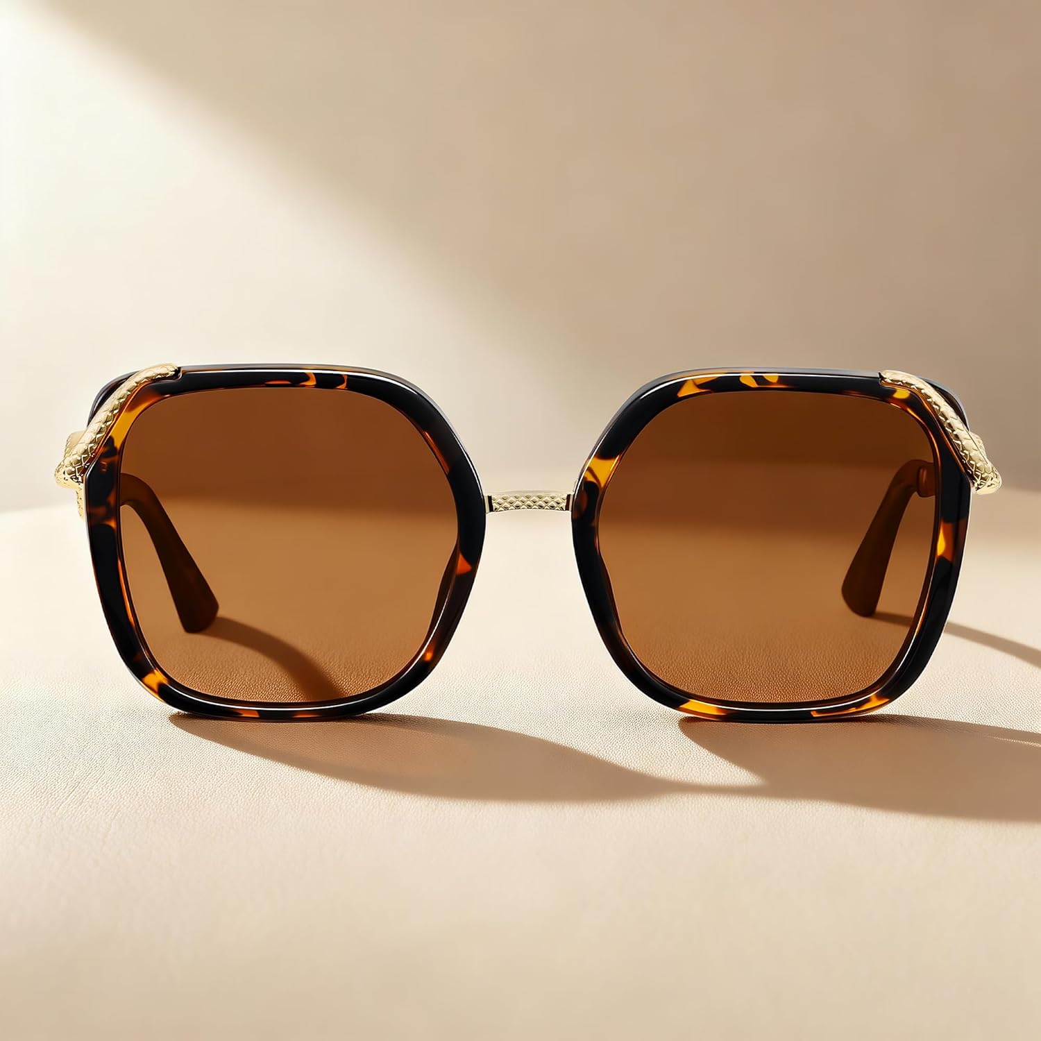 Polarized Sunglasses for Women Oversized Square Womens Sunglasses Vintage Style Sun Glasses UV Protection