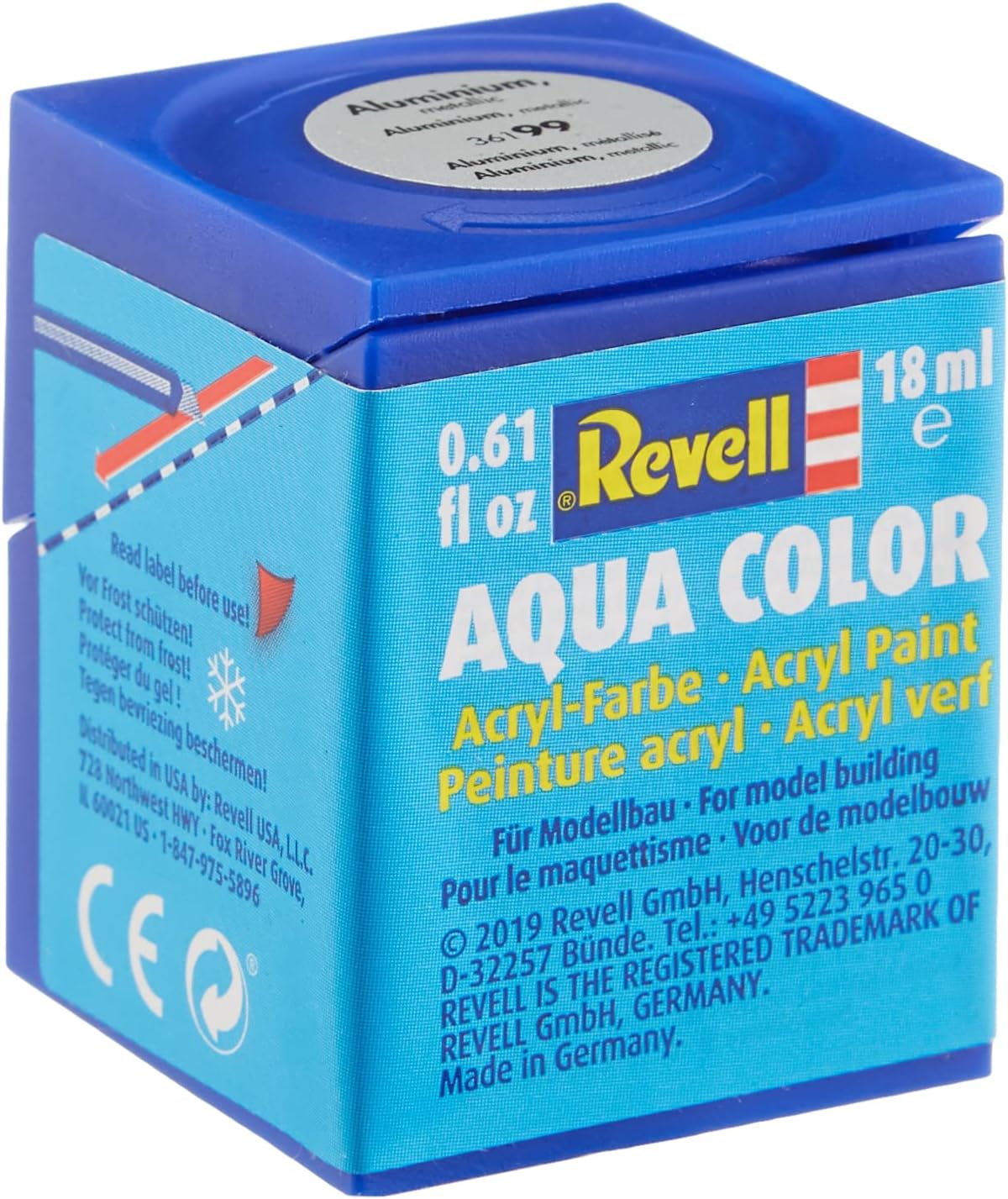 Revell 18ml Aqua Color Acrylic Paint (Aluminium Metallic Finish)